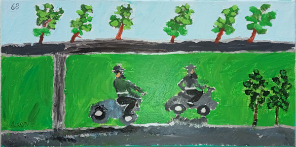 Biker Harley Davidson by Alonzo Clemons, Image 1.