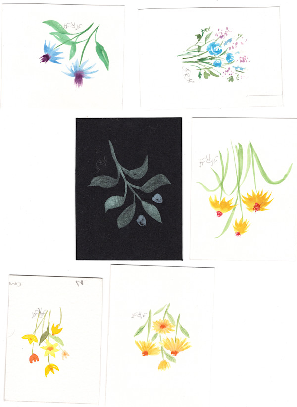 Watercolor  Vignettes 4 by HRH, Image 1.