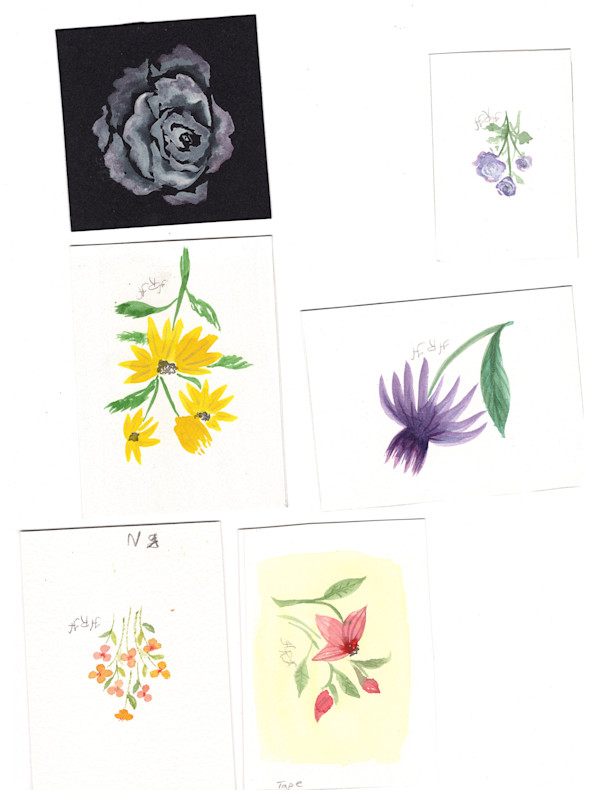 Watercolor  Vignettes 5 by HRH, Image 1.