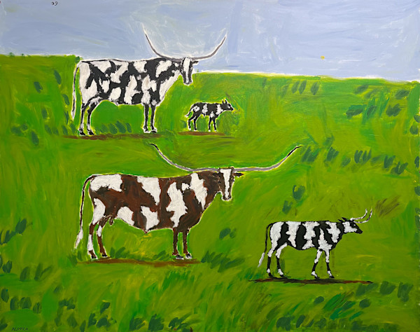 99 - Four Cows by Alonzo Clemons, Image 1.
