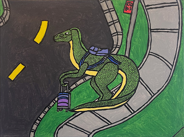 Raptor Waiting At the Bus Stop by Nicole Vanston, Image 1.