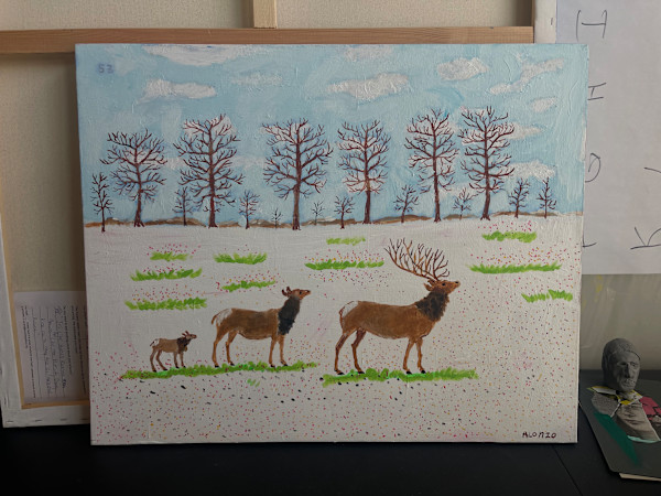 Spring Snow by Alonzo Clemons, Image 1.