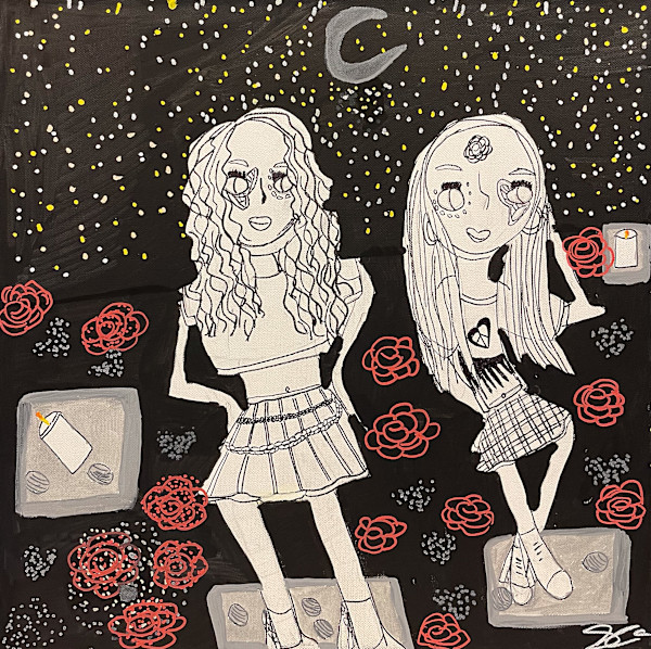 Two Friends In The dark by Skylar K., Image 1.