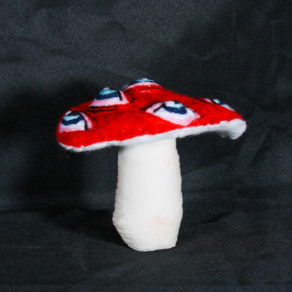 Felted Eyeball Mushroom by repaints_doll, Image 3.