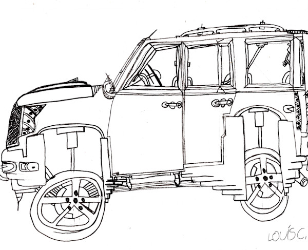 Jacked Up Chevrolet Tahoe by Louis Cabral, Image 1.