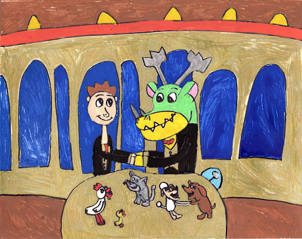 Robert and the Creature by Tristan, Image 1.