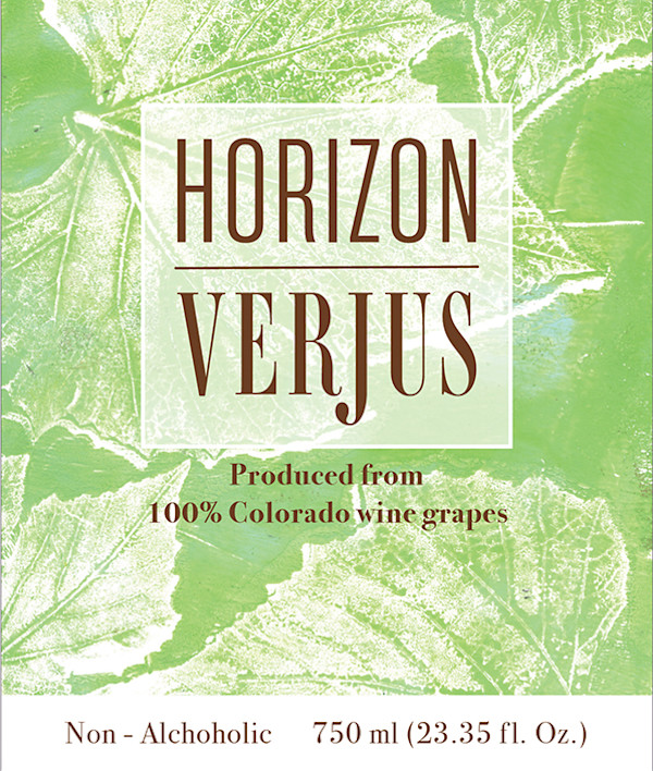 Horizon Verjus Label Artwork by Jaida Cummings, Image 1.