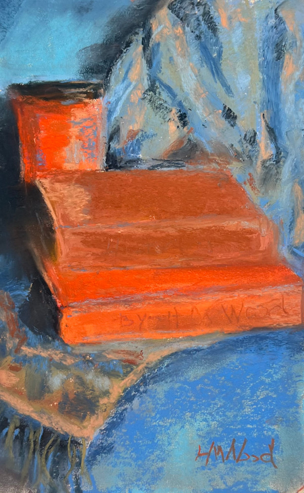 Orange Books (unframed) by Helen Wood, Image 1.
