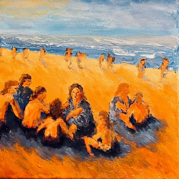 Family on the Beach by Ian Collins, Image 1.