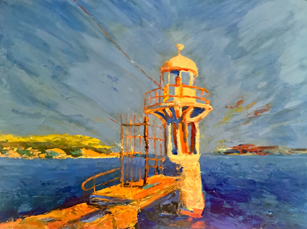 Lighthouse at the Point by Ian Collins