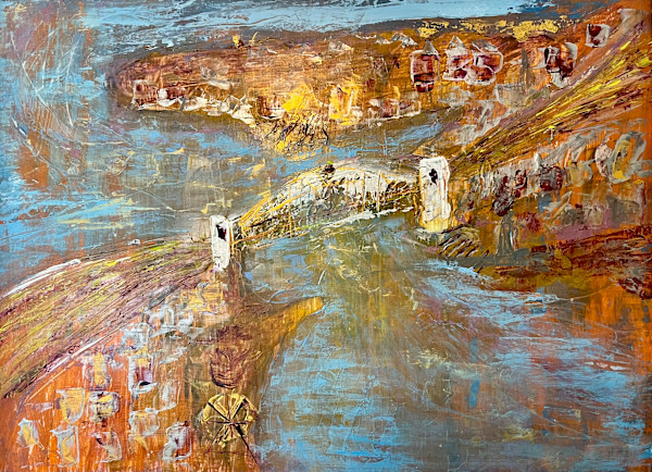 Activity on the harbour by Ian Collins