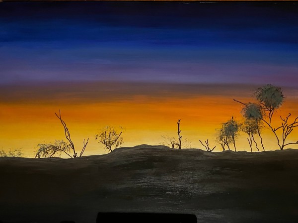 Larapinta at dusk by Ian Collins