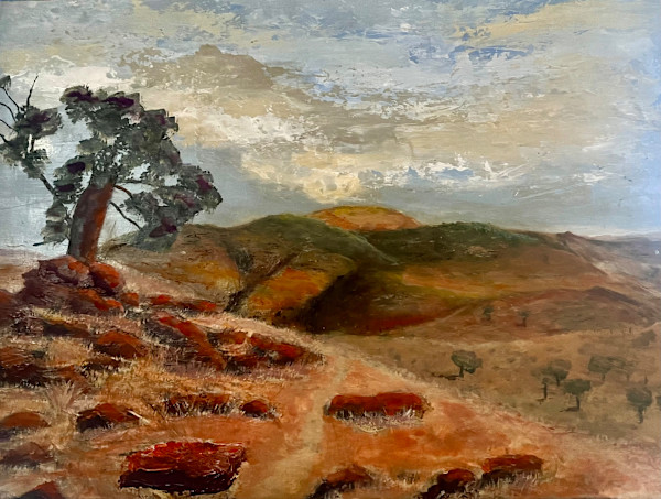 Solitary tree on ridge by Ian Collins
