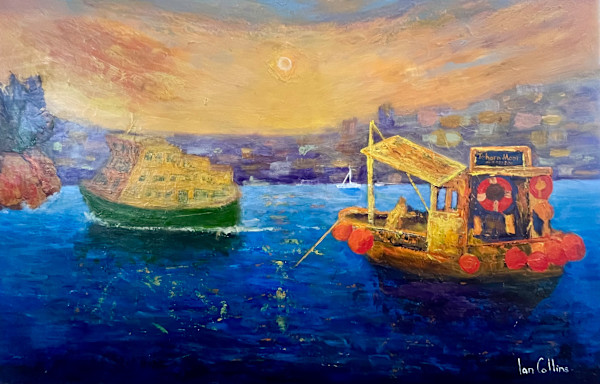 Work time on Mosman Bay by Ian Collins