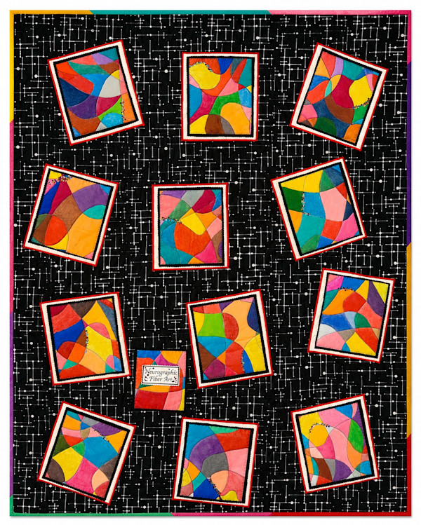 Nurographic Art on Fiber by Jeanette Floyd, Image 1.