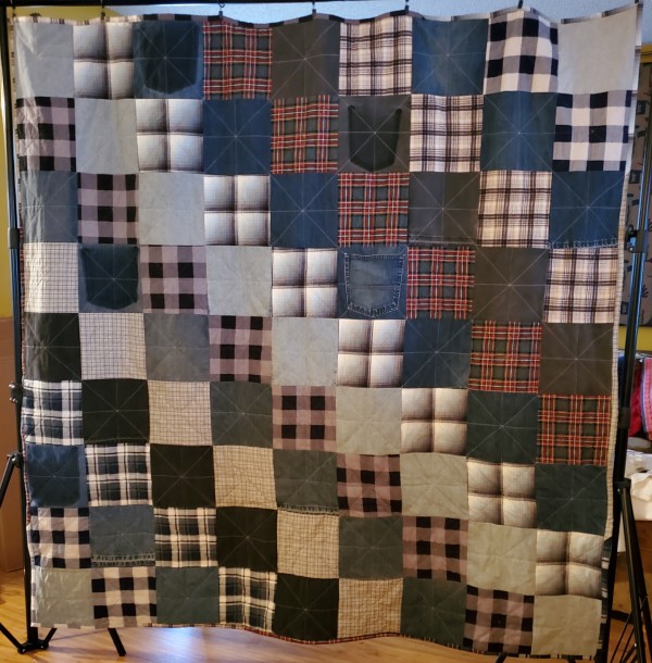 Recycle Jeans Quilt by Jeanette Floyd