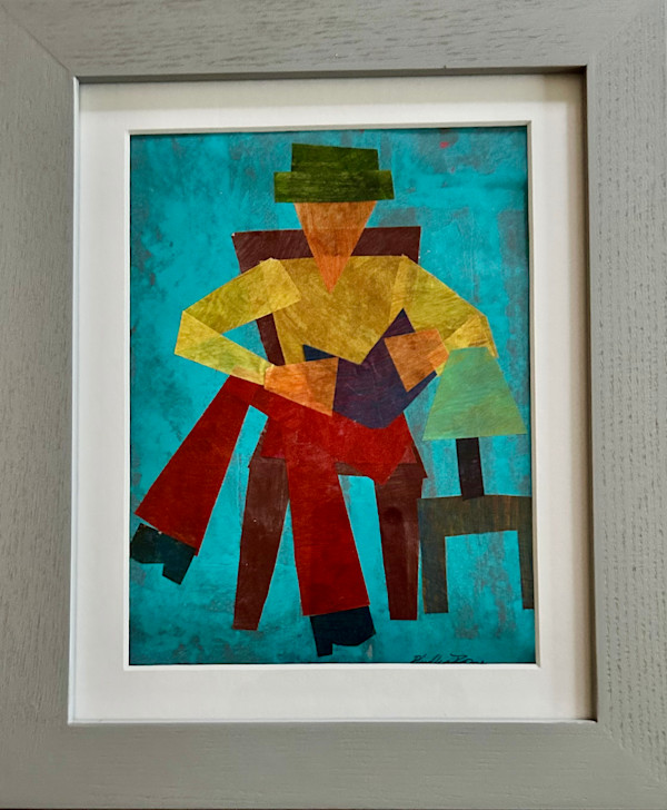 MAN READING BOOK by Phyllis Brody