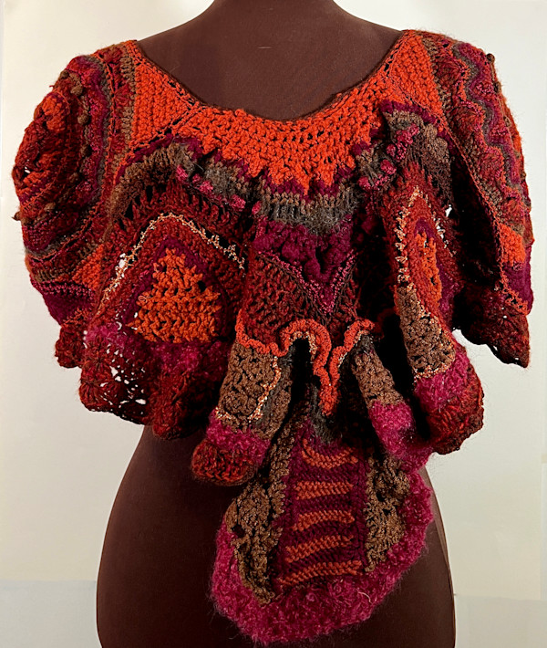 ADORNED PONCHO by Phyllis Brody