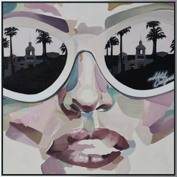 Tiffany Twisted (Muted) | giclée canvas print, framed 1/10 by Kate DeOssie