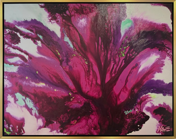 Into Bloom | giclée canvas print, framed 1/10 by Kate DeOssie