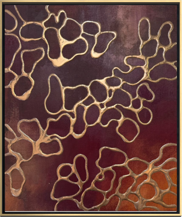 Crimson Light | original, framed by Kate DeOssie, Image 1.