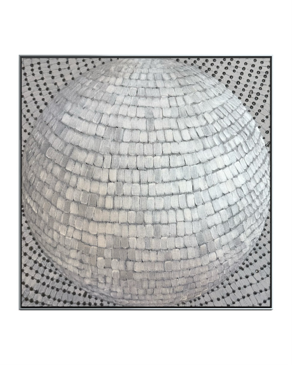 Disco 'til Dawn | hand-embellished giclée canvas print, framed 1/10 by Kate DeOssie