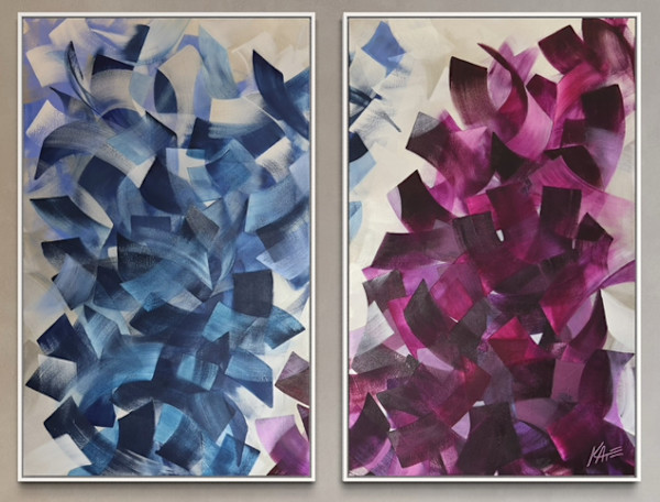 Framed Giclee Canvas Print, 42x55" (2 @ 42x26") 1/10 by Kate DeOssie