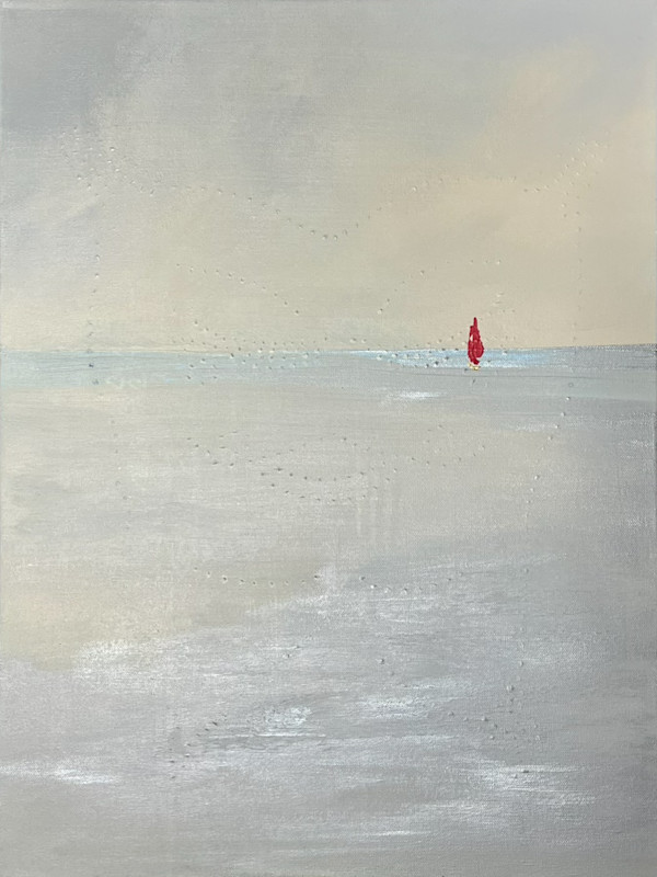 Red Sailboat by Kate DeOssie