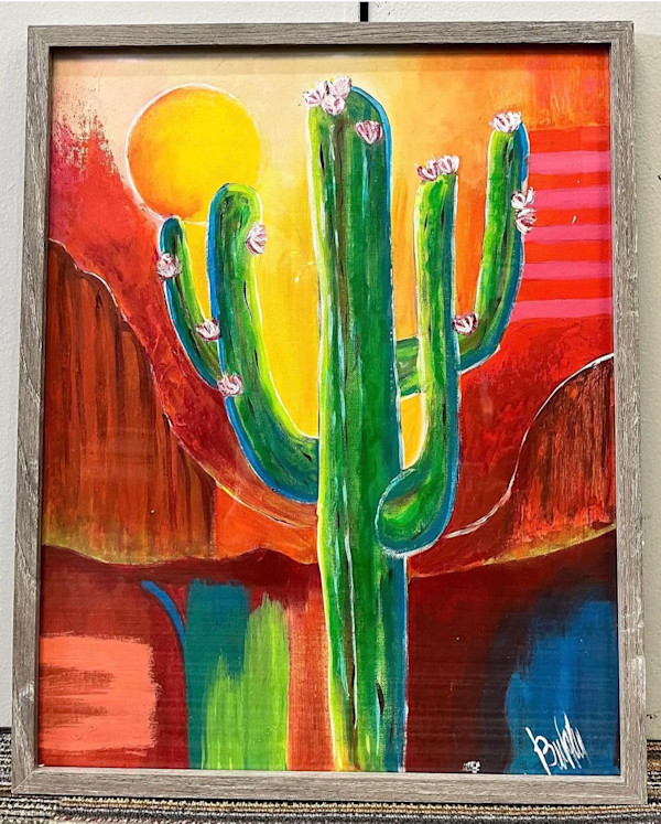 Cactus & Sunset by Bibiana Rivero