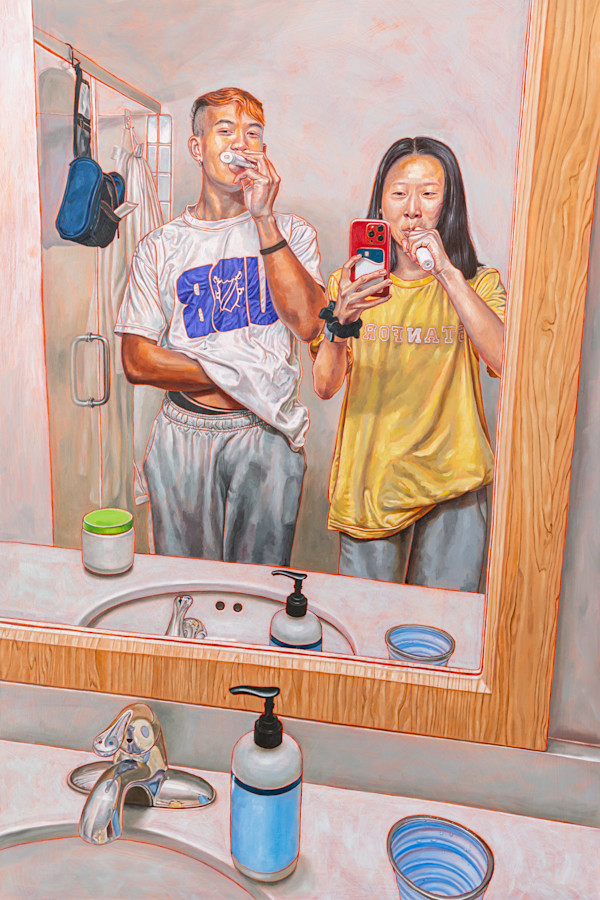 Battle of the Toothbrush Grips (Is He Smoking a Tampon?) by Jackie Liu