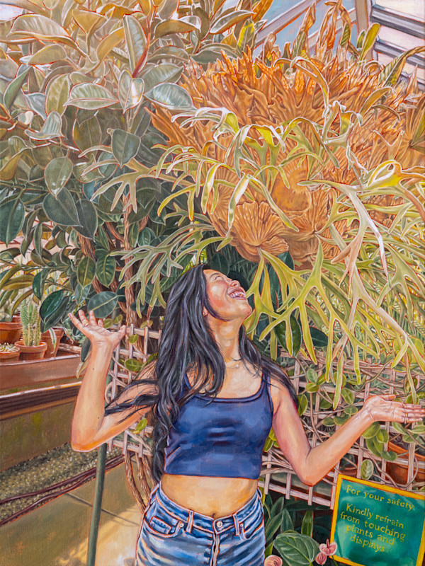 Staghorn Fern Encounter by Jackie Liu