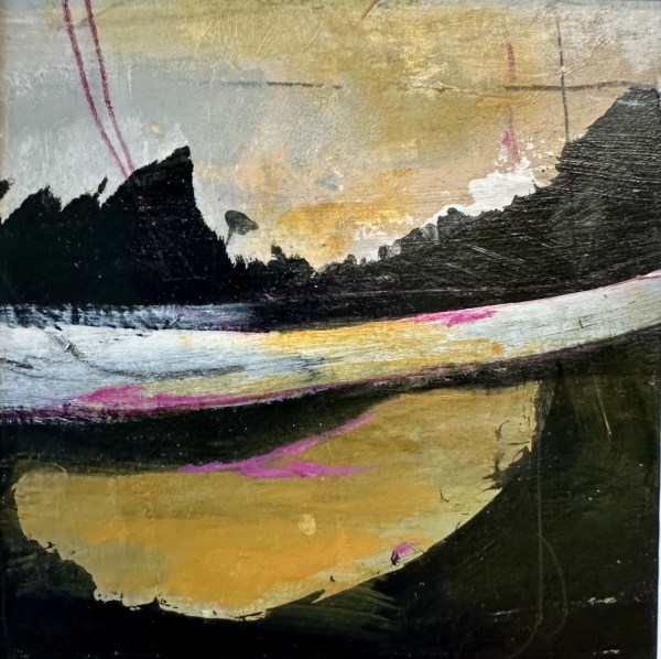 Ochre and Magenta 103 by karin