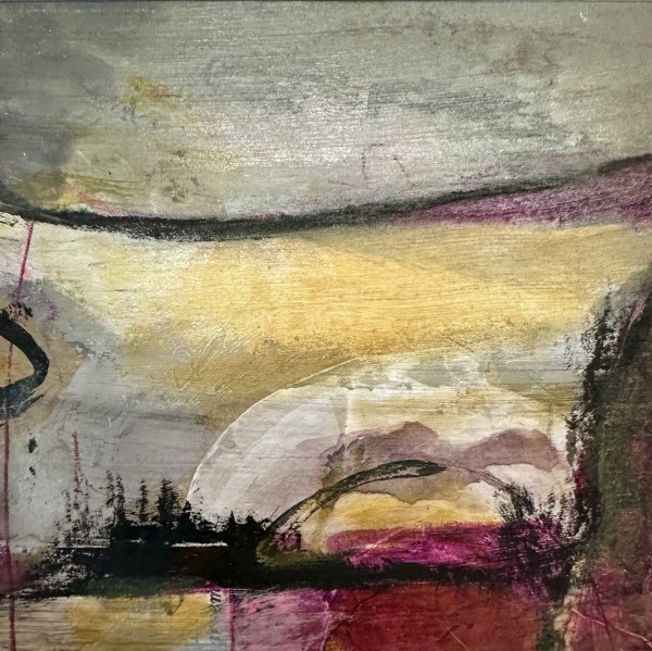 Ochre and Magenta 105 by Karin Husty