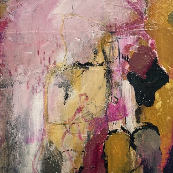 Ochre and Magenta 107 by Karin Husty