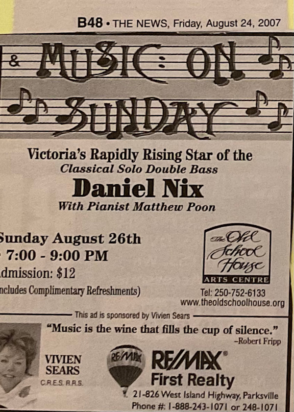 Music on Sunday - Daniel Nix by Daniel Nix, Mathew Poon