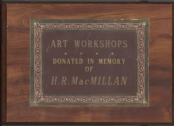 Memorial Plaque - H.R. MacMillan by H.R. MacMillan