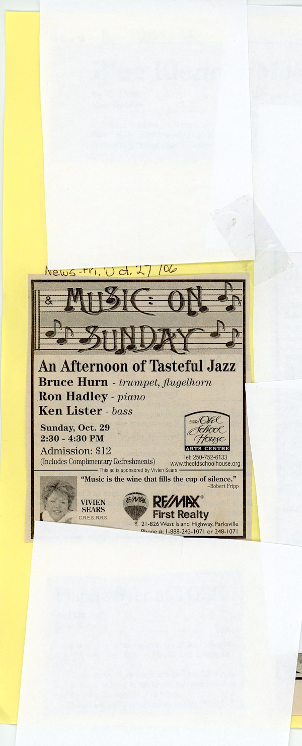 Music on Sunday - 2006 by Ron Hadley, Ken Lister, Bruce Hurn