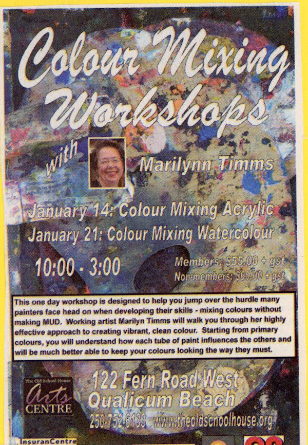 Colour Mixing Workshops by Marilynn Timms
