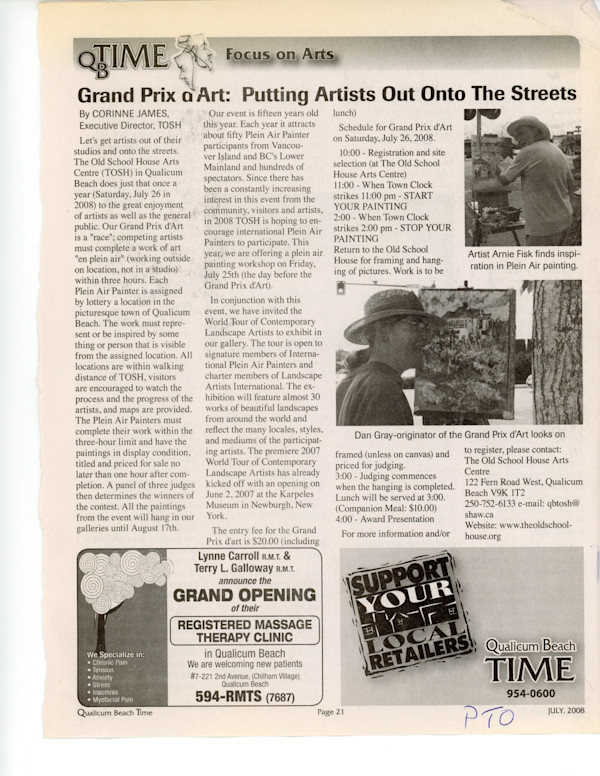 Grand Prix d'Art - Focus on Arts - 2008 by Dan Gray, Arnie Fisk