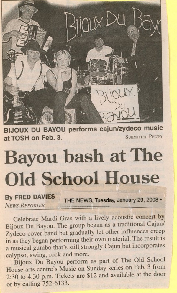 Bayou bash at The Old School House -News 2008 by Bijoux du Bayou