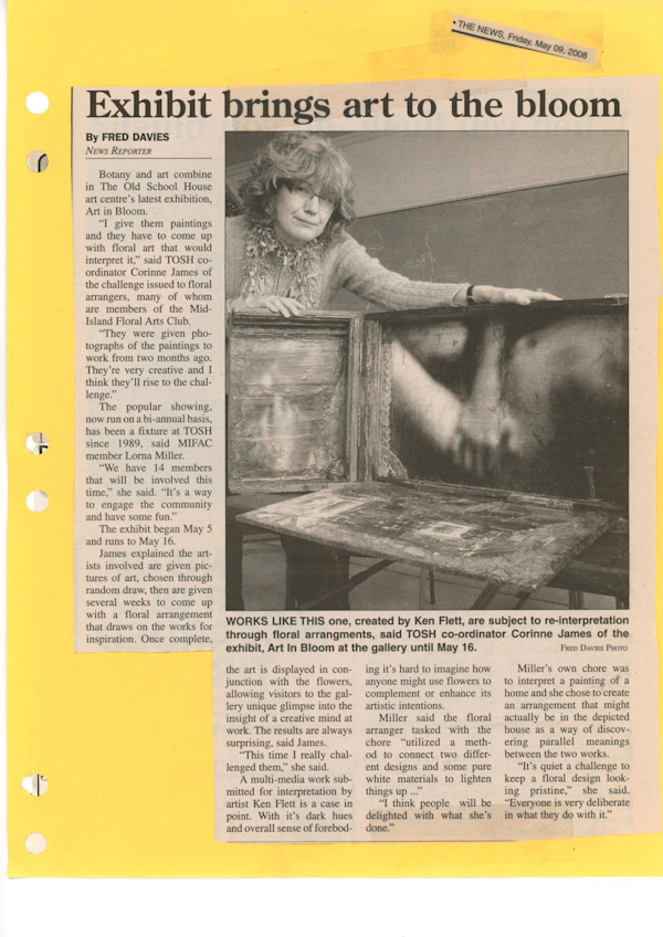 Exhibit Brings Art to the Bloom by Corinne James, Ken Flett, Lorna Miller