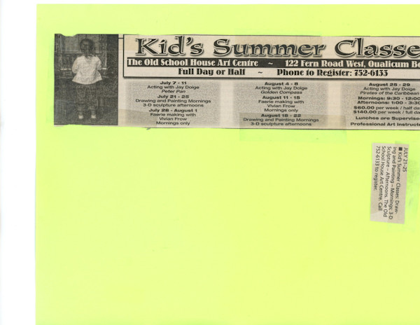 Kid's Summer Classes by Jay Doige, Vivian Frow