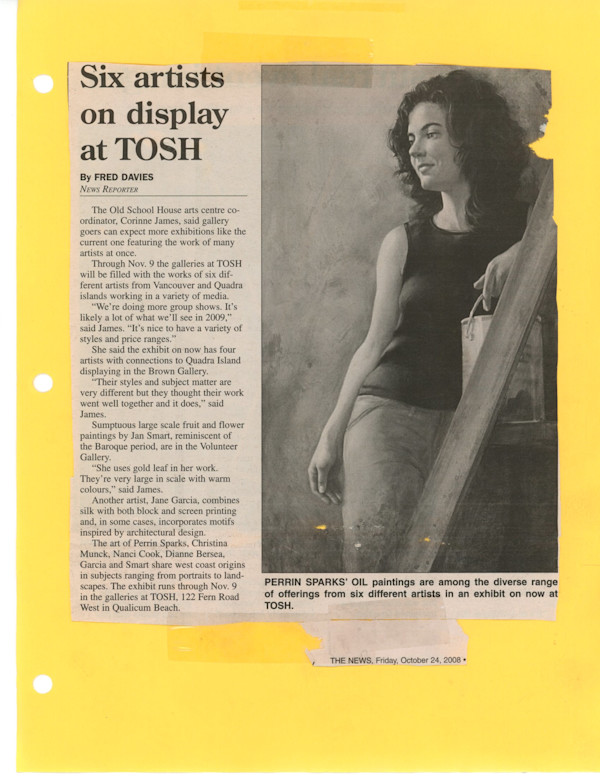 Six Artists on display at TOSH - 2008 by Jane Garcia, Christina Munck, Nanci Cook, Dianne Bersea, Jan Smart, Perrin Sparks
