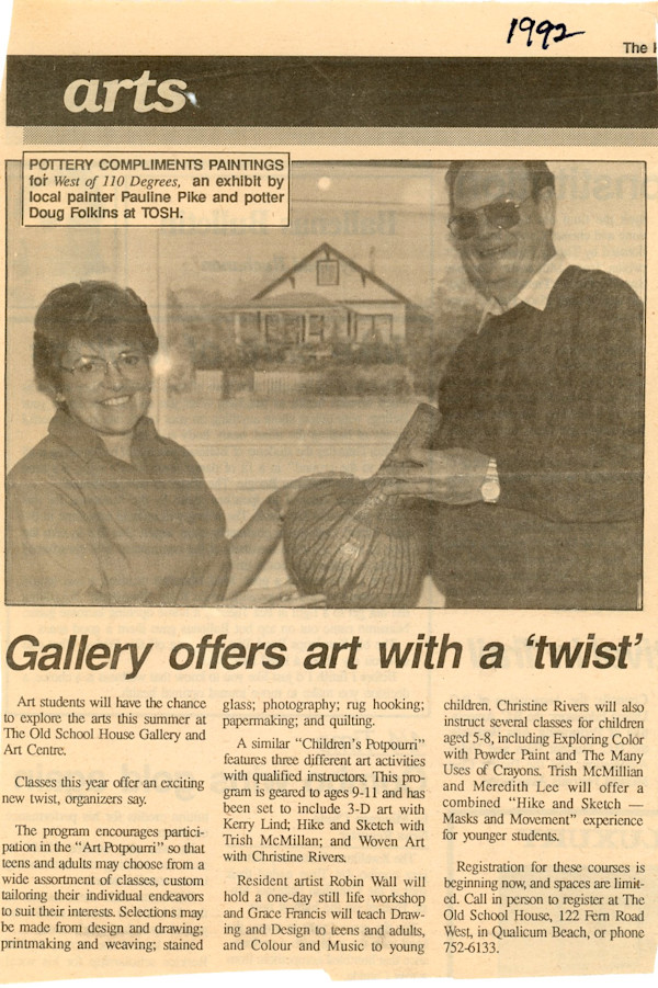 Pauline Pike personal archives 1992