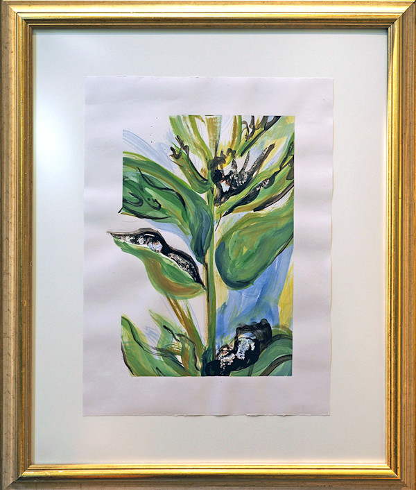 Feuilles Vert Foncé (Dark Green Leaves) by Mila Rossi