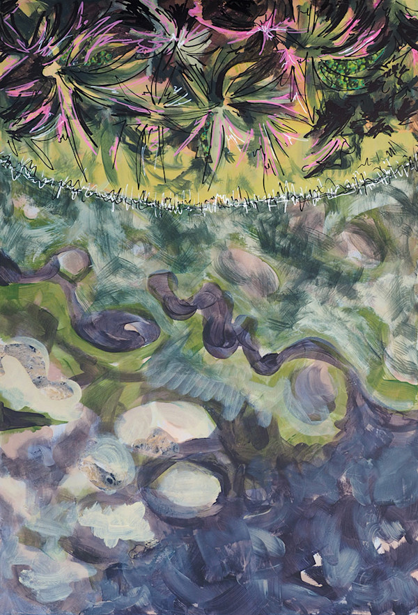 Mossy Tuft with Pink by Mila Rossi, Image 1.