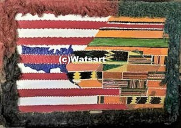 African American Merger by Lydia Watson, WATSART  LLC, Image 1.