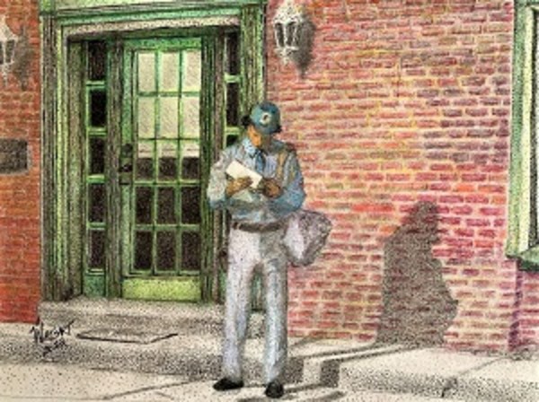 Hello, Mr. Postman by Lydia Watson, WATSART  LLC