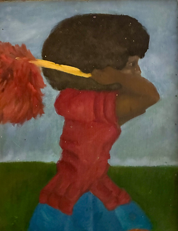 Portrait of Black School Pride: Interrupted (1976-1977) Early Oil Painting by watsart by Lydia Watson, WATSART  LLC, Image 1.