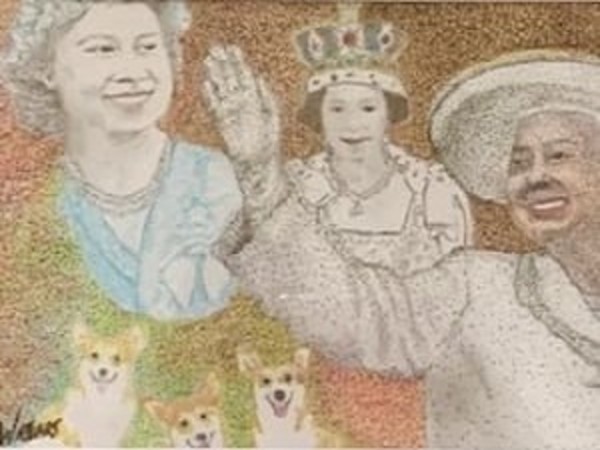 Queen Elizabeth II Tribute by Lydia Watson, WATSART  LLC, Image 1.